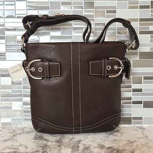 COACH Leather Soft Duffle Crossbody 2005 Vintage